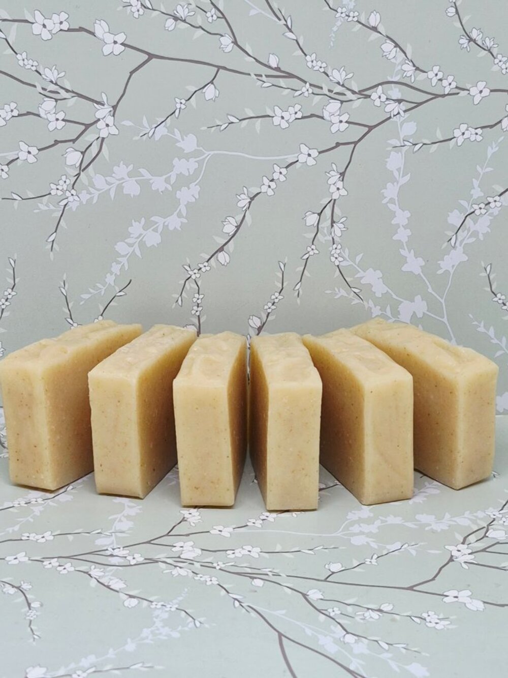 6 Handmade Oatmeal Soap Unscented Gentle Sensitive Skin Soap 3.5-4 oz ea.